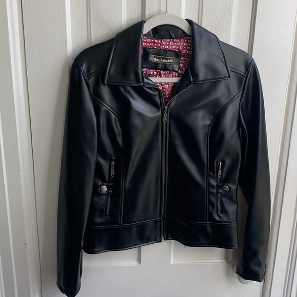 Dollhouse Jackets & Coats Dollhouse Vegan Leather Biker Jacket